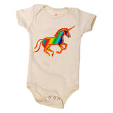 Rainbow Unicorn - Natural Organic Onesie