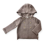 Hooded Double Button Baby Coat Jacket