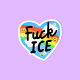 Abolish ICE sticker, Social justice sticker, Fuck ICE 