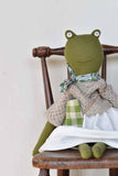 Woolgrass Farm Fern the Frog doll- Oat Sweater with Morning Skirt