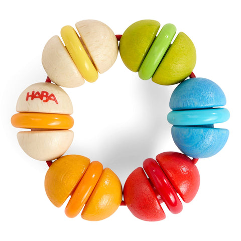 Rainbow Rattle Grasping and Teething Toy