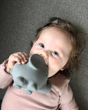 Elephant Natural Organic Rubber Teether, Rattle & Bath Toy