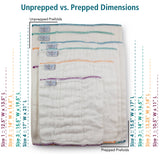 Bamboo Prefold Cloth Diapers (6pk)