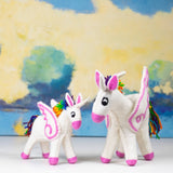 Wool Felt Rainbow Unicorn Pegasus