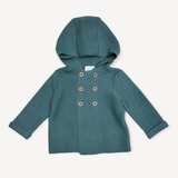 Hooded Double Button Baby Coat Jacket