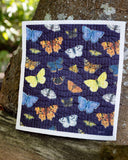 Butterflies Sponge Cloth - Eco-Friendly Cellulose Dish Cloth