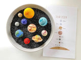 Felt Planet Set Of Ten - With Drawstring Storage Bag