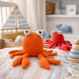 Knit Buddy organic toy  | Sunny the Crab