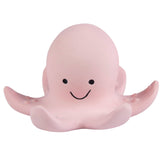 Octopus Natural Organic Rubber Teether, Rattle & Bath Toy