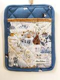 Cork & Cotton Sustainable Pot Holder with Pocket