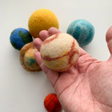 Felt Planet Set Of Ten - With Drawstring Storage Bag