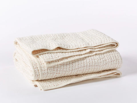 Coyuchi Pebbled Hand Stitched Quilt