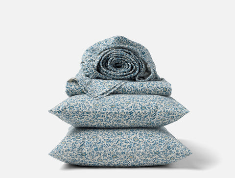 Organic Print Percale Sheet Set
