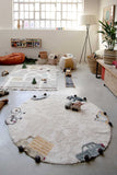 WASHABLE ROUND RUG WHEELS