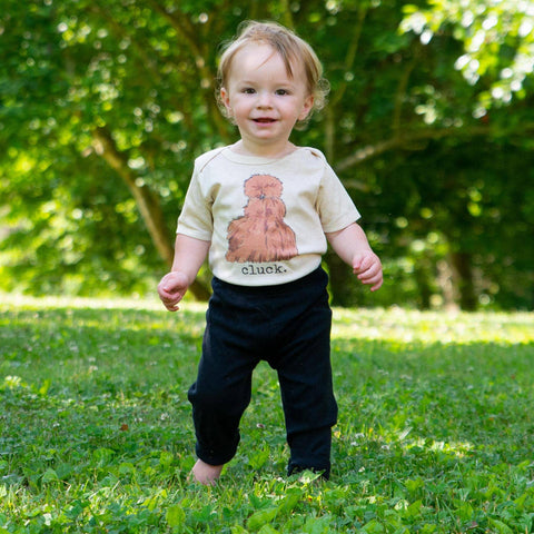 Silkie Chicken "cluck" Baby Body Suit