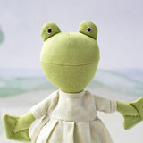Ella Toad in Dewdrop Linen Dress and Frog Socks