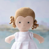 Fern in Snowy White Linen Dress