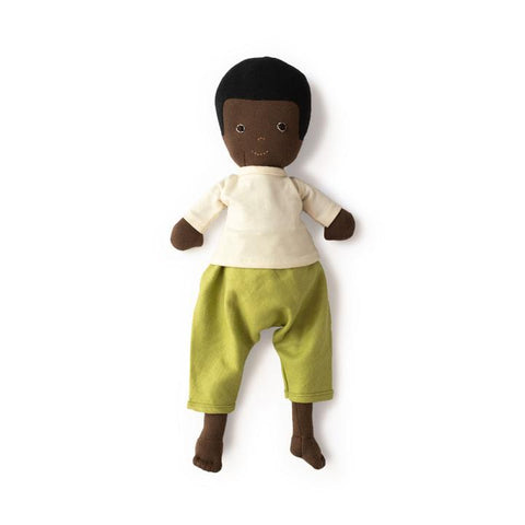William in Moss Pants and Natural Shirt