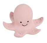 Octopus Natural Organic Rubber Teether, Rattle & Bath Toy