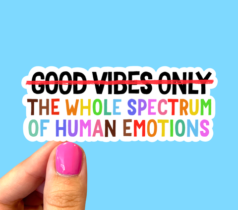 The whole spectrum of emotions, Mental health sticker