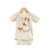 Chicken Breeds Farm Baby Body Suit