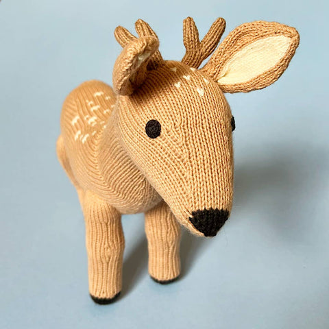 Knitted Deer Doll (Machine Washable)
