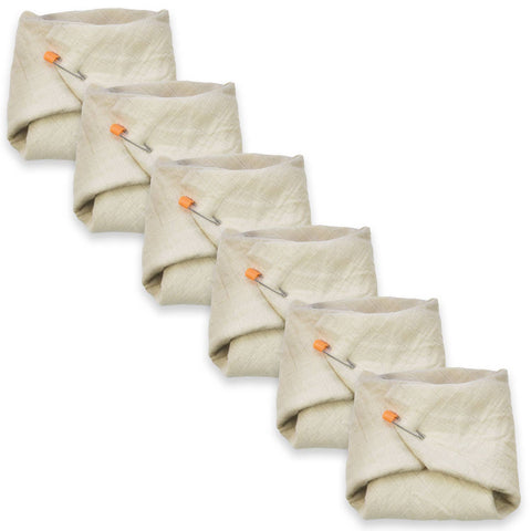 OsoCozy Muslin Flat Organic Cloth Diapers (6 Pack)