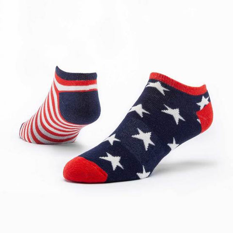 Organic Footie Socks - Stars and Stripes
