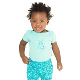 Finn & Emma Pool Blue Lap Shoulder Onesie with Viking