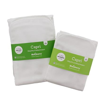 Blueberry Capri Organic Cotton Inserts - 2 pack