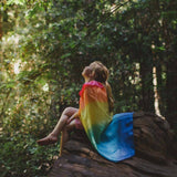 Rainbow Silk Cape