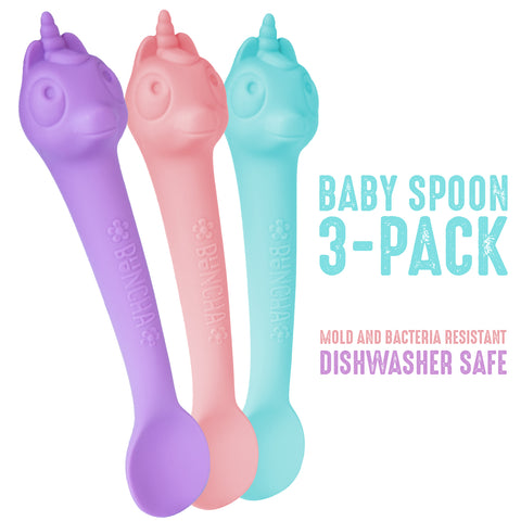 Unicorn Spoons! (3 Pack) Silicone