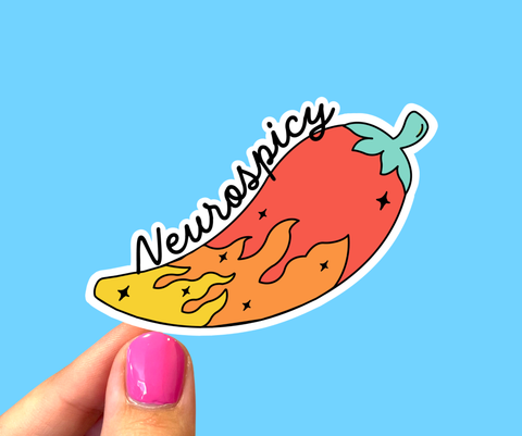 Neurospicy sticker, Neurodiversity sticker