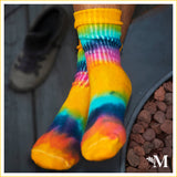 Organic Cotton Tie Dye Crew Socks
