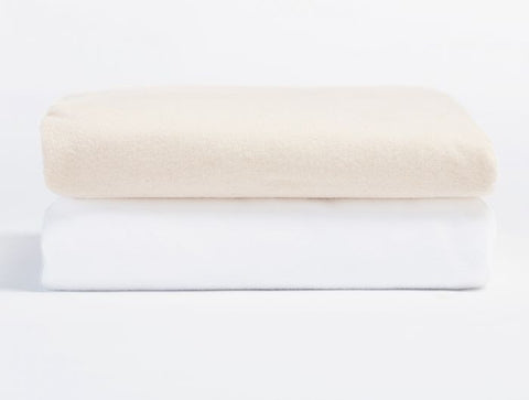 Cloud Brushed Flannel Crib Sheet