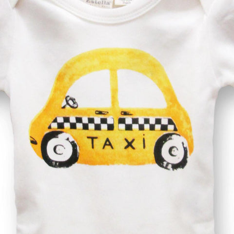 Avocado and Taxi Onesies
